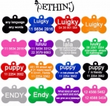 2 placas personalizadas para perros muy baratas