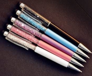 Pack de 5 bolígrafos con brillantes