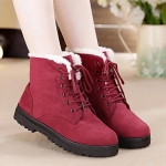 Botas de invierno planas con pelo