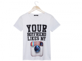 Camiseta «Your boyfriend likes my Instagram»