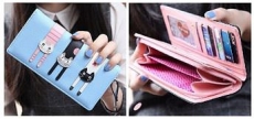 Cartera tarjetero con gatitos