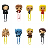 Clips de papel con los personajes de Juego de Tronos