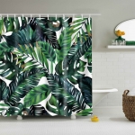 Cortinas de ducha de diseño tropical y floral a precio de ganga