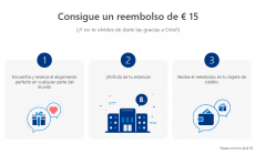 Descuento de 15€ al reservar un hotel en Booking