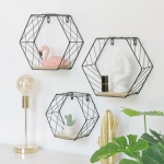Estanterías hexagonales metálicas súper bonitas