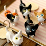 Llaveros monísimos de gatitos de ojos grandes