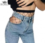 Medias de rejilla ancha baratas