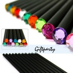 Pack de 12 lápices con un brillante (de colores)