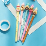 Pack de 4 bolígrafos con un donut (y con goma de borrar)