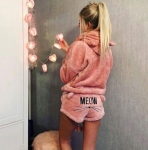 Pijama Meow invierno manga larga y pantalón corto