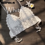 Top de crochet para la playa