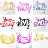 Toppers de decoración con letras para pasteles