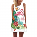 Vestidos estampados con flores y flamencos por 6,79€
